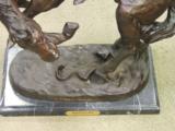 Rattlesnake Bronze Signed Scuplture by Frederic Remington *22" x 15"
- 3 of 11