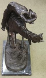 Rattlesnake Bronze Signed Scuplture by Frederic Remington *22" x 15"
- 2 of 11