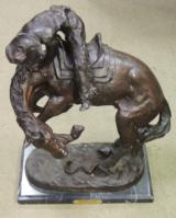 Rattlesnake Bronze Signed Scuplture by Frederic Remington *22" x 15"
- 1 of 11
