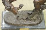 Rattlesnake Bronze Signed Scuplture by Frederic Remington *22" x 15"
- 6 of 11