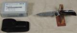 Beretta Damascus Folder Knife w/ Buffalo Horn Handle - 5 of 13