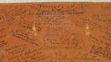WWII Leather Navigation Kit Portfolio Dated 1943 *Signed By Over 100 USAAF & Army Personel - 1 of 11