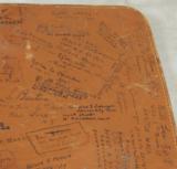 WWII Leather Navigation Kit Portfolio Dated 1943 *Signed By Over 100 USAAF & Army Personel - 2 of 11
