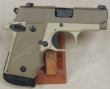 Sig Sauer P238 Desert Tan 2-Tone .380 ACP Caliber Micro 1911 Pistol S/N 27A161425XX - 4 of 5