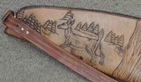 Limited Edition White-Tail Deer Hand Tooled Leather Rifle Case - 4 of 8
