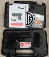 Sig Sauer P365 9mm Caliber Pistol NIB S/N 66A250052XX - 5 of 6