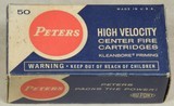 Vintage Ammo *Peters High Velocity .22 Remington "Jet" 50 Rd. Box Ammo #2210 - 1 of 5