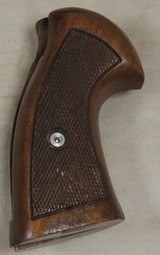 Custom Smith & Wesson Walnut Target Grips for Larger K or L frame Revolver w/ Thumb Rest - 3 of 5