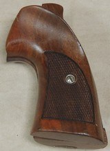 Custom Smith & Wesson Walnut Target Grips for Larger K or L frame Revolver w/ Thumb Rest - 1 of 5