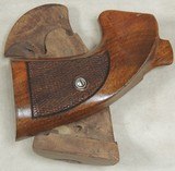 Custom Smith & Wesson Walnut Target Grips for Larger K or L frame Revolver w/ Thumb Rest - 4 of 5