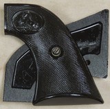 Colt SAA & Frontier Black Hard Rubber Checkered w/ Rampant Colt Grips - 4 of 4