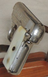 Colt Model 1908 Vest Pocket Hammerless .25 ACP Caliber Pistol *Nickel * Mother of Pear Grips *S/N 356624XX - 2 of 5