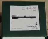 Swarovski Optik Z3 4-12x50mm L Hunting Rifle Scope w/ BRX Reticle NIB - 5 of 6