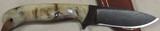 Nighthawk Custom Keith Murr Damascus & Ram Horn Model 325 Drop Point Knife & Leather Sheath NIB - 5 of 7