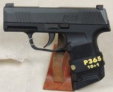 Sig Sauer P365 9mm Caliber Pistol NIB S/N 66A930760XX - 1 of 5