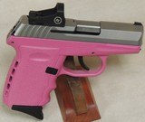 SCCY CPX-2 Red Dot 9mm Caliber Pink Pistol NIB S/N C057126XX - 3 of 4