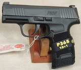 Sig Sauer P365 TacPac 9mm Caliber Pistol & Accessories No Safety NIB S/N 66B220007XX - 1 of 7