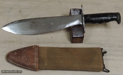 WWI US Model 1917 Trench Bolo Knife & Scabbard