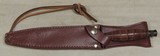 Vintage Tak Fukuta Model 514 Combat Dagger & Leather Sheath - 6 of 7