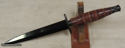 Vintage Tak Fukuta Model 514 Combat Dagger & Leather Sheath