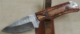 Forseti Steel "Boone" Damascus Steel Skinner & Sheath - 2 of 5