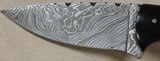 Custom Damascus Skinner Knife & Sheath - 2 of 6