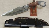 Sanity Knives Al Capone Damascus Knife w/ Brazilian Rosewood Handle & Sheath - 5 of 6