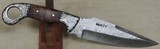 Sanity Knives Al Capone Damascus Knife w/ Brazilian Rosewood Handle & Sheath - 2 of 6