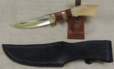 G.A. Parrish Custom Clip Point Fighter Style Knife & Sheath Fairbanks Alaska - 2 of 6