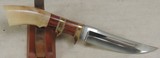 G.A. Parrish Custom Clip Point Fighter Style Knife & Sheath Fairbanks Alaska - 5 of 6