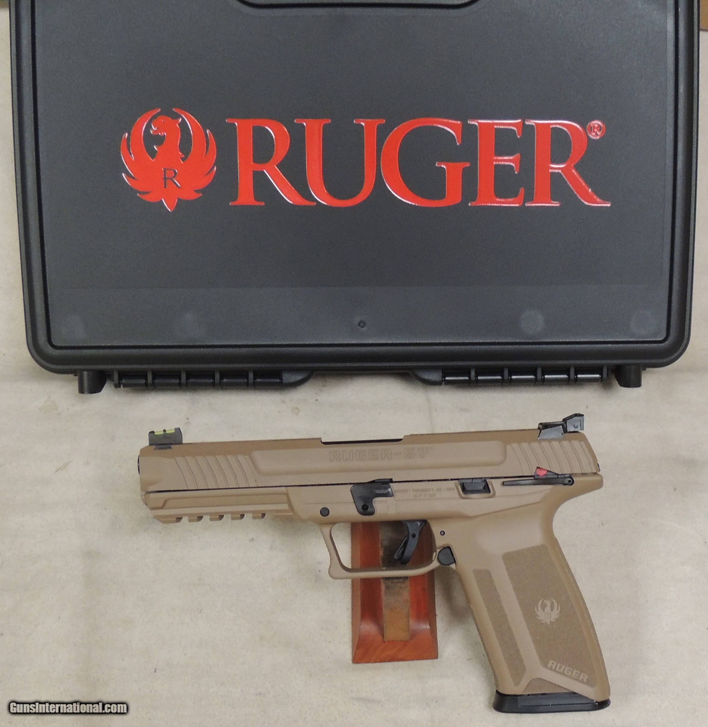 Ruger 57 FDE 5.7x28MM Semi-Automatic Pistol