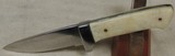 Custom Made Drop Point Knife & Sheath *Bone Scales - 2 of 6