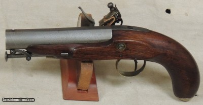 Matthew Goggin of Dublin 60 Bore Antique Mounted Rider Flintlock Belt Pistol