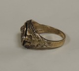 Vintage WWII U.S. Military Secret Compartment Sterling Silver Ring *12 1/4 Size - 7 of 7