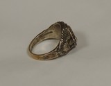 Vintage WWII U.S. Military Secret Compartment Sterling Silver Ring *12 1/4 Size - 5 of 7