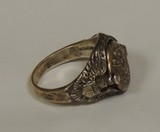 Vintage WWII U.S. Military Secret Compartment Sterling Silver Ring *12 1/4 Size - 3 of 7