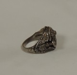 Vintage WWII U.S. Military Secret Compartment Sterling Silver Ring *6 1/2 Size - 4 of 7