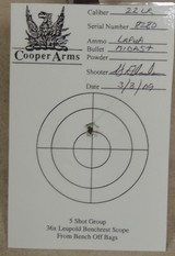 Cooper Firearms of Montana Model 57 Jackson Squirrel .22 LR Caliber Rifle & Leupold Optic ASNIB S/N 8280XX - 10 of 10