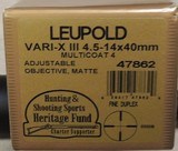Leupold Vari-X III 4.5-14x40mm Multicoat 4 Optic & Rings AsNIB - 2 of 7