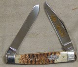 Case Knives Collectors Club 2007 Life Member Honey Brown Bone Moose Knife #07513 - 2 of 5
