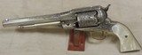 Remington 1861 Old Model Army Fully Engraved Nickel Percussion Revolver S/N 2623XX - 1 of 19