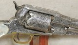 Remington 1861 Old Model Army Fully Engraved Nickel Percussion Revolver S/N 2623XX - 12 of 19
