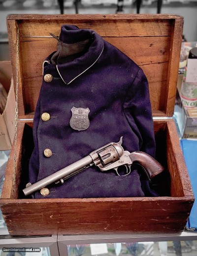 Colt 1873 SA Revolver & Remington Keene Rifle Collection of Red Tomahawk Who Killed Sitting Bull