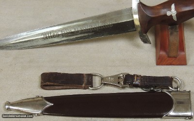 German WWII SA Nazi Dagger & Scabbard