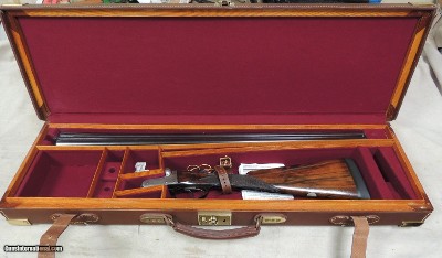 Cased Charles Boswell 20 GA Side by Side Shotgun S/N 12010XX