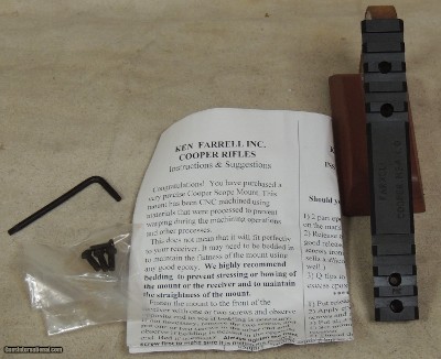 Cooper Firearms of Montana 0 Degree Farrell M54 Single piece base *NEW