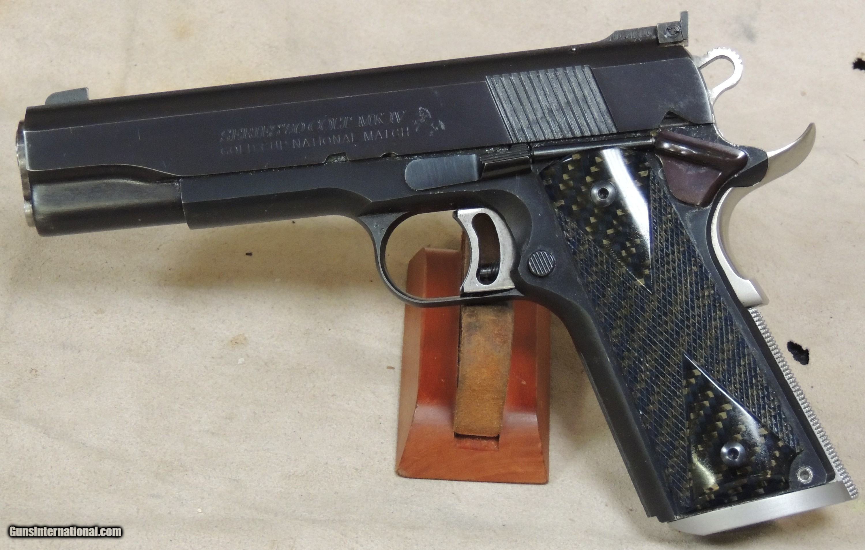 Colt Gold Cup MK IV .45 ACP Caliber National Match Series 80 1911 ...