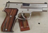 Sig Sauer P220 American .45 ACP Caliber Nickel Finish German Made Pistol S/N G281578XX - 4 of 7