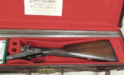 Joseph Lang & Sons Cased 10 Bore Hammer Shotgun S/N 5008XX