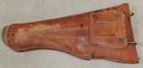 U.S. WWII M1916 Reproduction 1911 .45 cal Brown Leather Hip Holster Embossed US - 2 of 3